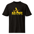 Men's premium short sleeve tee featuring an AG LIFE graphic and airplane design.